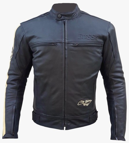 Giacca moto cuoio pelle uomo - moto,