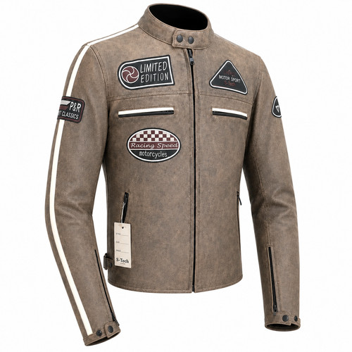 Giubbotto moto pelle - giubbotto,