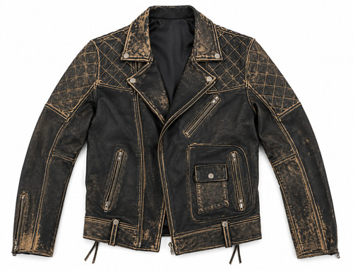 Giacca motociclista uomo pelle - motociclista,